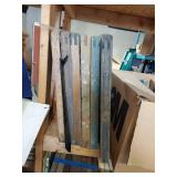 Lot Including 6 Wood Screen Printing Frames With Mesh Screens