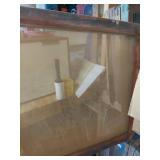 Lot Including 6 Wood Screen Printing Frames With Mesh Screens