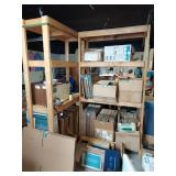 Lot Including 2 Wooden Storage Shelving Units 8