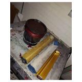 Lot Including 3 Screen Printing Scoop Coaters & Emulsion Bucket