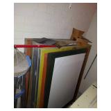 Lot Including Seven 40 x 48 Screen Printing Frames With Screens