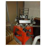 4 Arm Screen Printing Press With Stand & Extra Platen Bracket