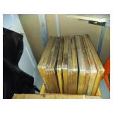 Lot Including 12 Wood Screen Printing Frames Including Screens