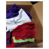 Lot Including Approximately Blank T-Shirts & Uline Poly Bags