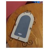 Abba Industrial Corp Floral Wall Mirror Gold Tone Scroll Frame