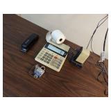 Lot Including Sharp Printing Calculator Swingline Stapler Lock