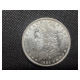 1884 O Morgan Silver Dollar