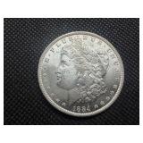 1884 O Morgan Silver Dollar