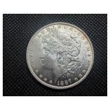 1887 Morgan Silver Dollar