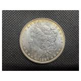 1887 Morgan Silver Dollar