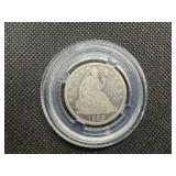 1848 Seated Liberty Silver Half Dollar