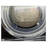 1855 O Seated Liberty Silver Half Dollar NUMIS F