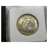 1943 D Walking Liberty Silver Half Dollar AGP MS66