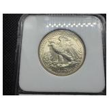 1943 D Walking Liberty Silver Half Dollar AGP MS66