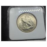 1943 D Walking Liberty Silver Half Dollar AGP MS66