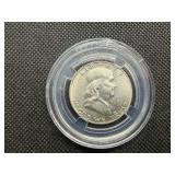 1953 D Franklin Silver Half Dollar