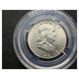 1953 D Franklin Silver Half Dollar