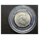 1953 D Franklin Silver Half Dollar