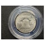 1953 D Franklin Silver Half Dollar