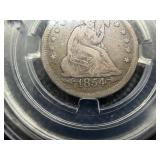 1854 Seated Liberty Quarter