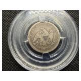 1854 Seated Liberty Quarter