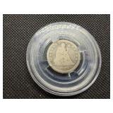 1876 Seated Liberty Quarter