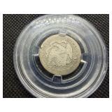 1876 Seated Liberty Quarter