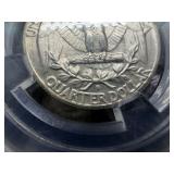 1952 D Silver Washington Quarter