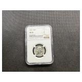 1964 Silver Washington Quater NGC AU 58