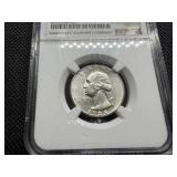 1964 Silver Washington Quater NGC AU 58