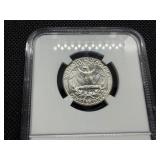 1964 Silver Washington Quater NGC AU 58