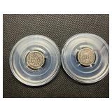 1903 O and 1905 O Barber Dimes