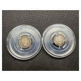1915 S and 1916 Barber Dimes