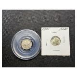 1931 and 1935 Silver Mercury Dimes