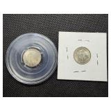 1931 and 1935 Silver Mercury Dimes