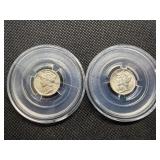 1936 and 1939 D Mercury Dimes