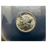 1940 S Silver Mercury Dime ANACS MS66