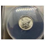 1940 S Silver Mercury Dime ANACS MS66