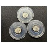 1941, 1941 D, 1941 S Silver Mercury Dimes