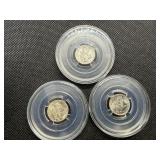 1941, 1941 D, 1941 S Silver Mercury Dimes