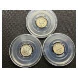 1942, 1942 D, 1942 S Silver Mercury Dimes