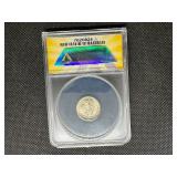 1942 D Silver Mercury Dime ANACS AU58