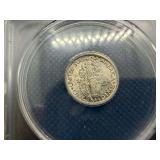 1942 D Silver Mercury Dime ANACS AU58