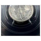 1943 S, 1944. 1944 D Silver Mercury Dimes