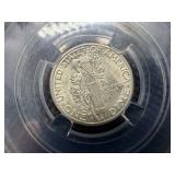 1943 S, 1944. 1944 D Silver Mercury Dimes