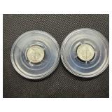 1945 and 1945 D Silver Mercury Dimes