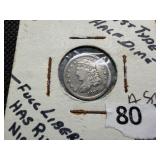 1837 Bust Type Half Dime