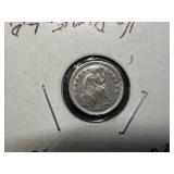 1848 Seated Liberty Half Dime Marked XF 45 When Purchased