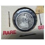 1853 Seated Liberty Half Dime