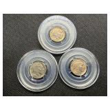 1913, 1913 and 1913 S Buffalo Nickels